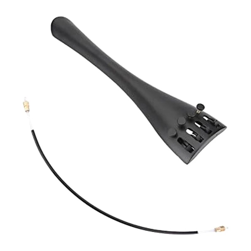 

3/4 And 4/4 Universal Cello Tailpiece With Tail Rope 2-Piece Aluminum Alloy Pull Plate Adjustable Musical Instrument Spare Parts