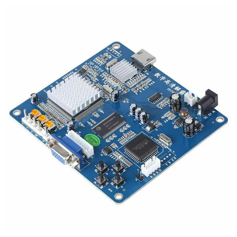 Плата преобразователя видеовыхода HD VGA/RGB/CGA/EGA/YUV в HDMI совместимая с видеовыходом