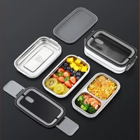 stainless steel lunch box bento box for school kids office worker 2 layers microwae heating lunch container food storage box
