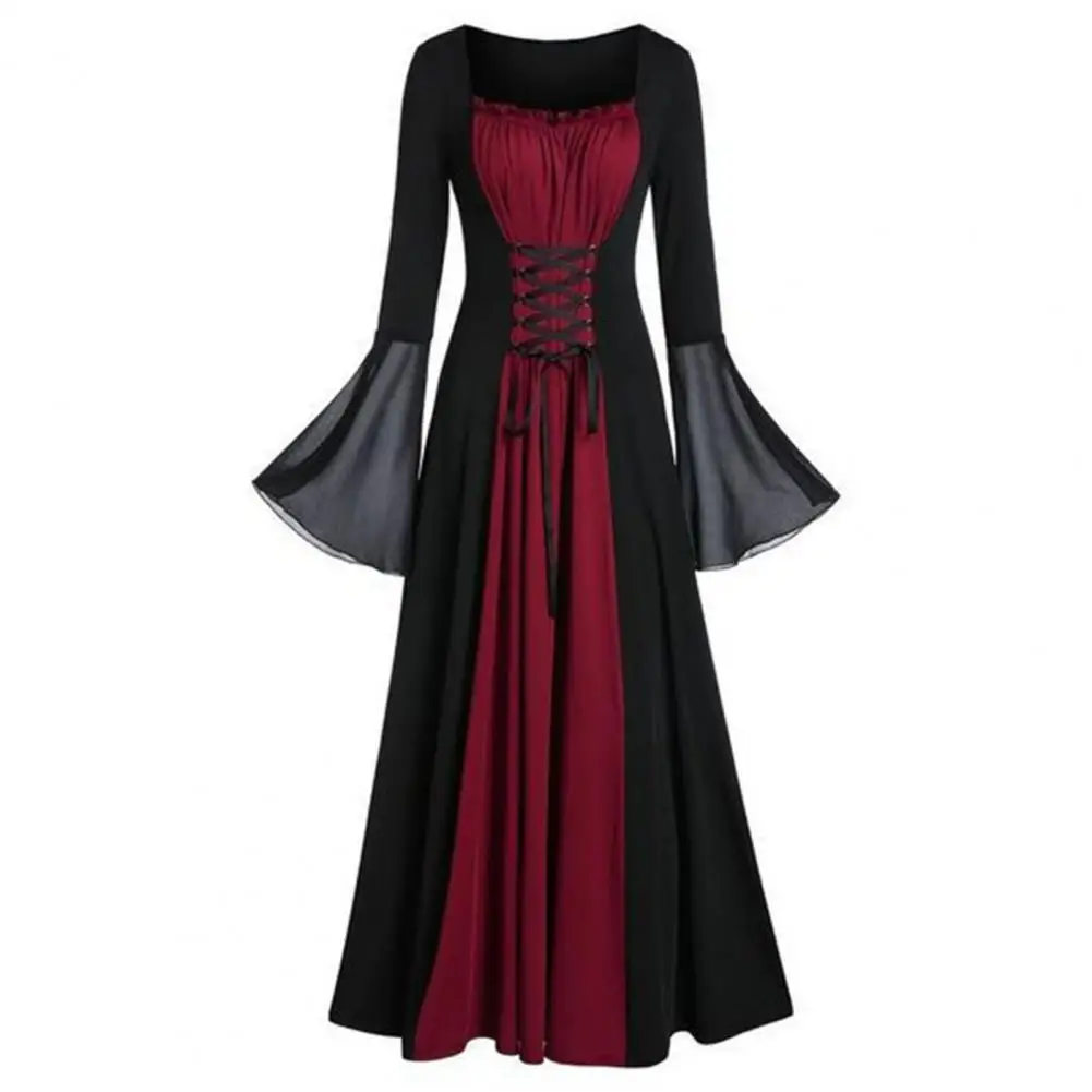 

Винтажный костюм для косплея на Хэллоуин, осенне-зимние платья с призраком, женское платье с черепом, одежда в готическом стиле вампира 2023