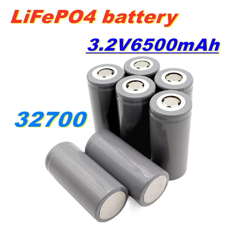 

32700 3.2V 6500mAh LiFePO4 Rechargeable Battery Cell LiFePO4 55A Discharge Battery For Backup Power Flashlight