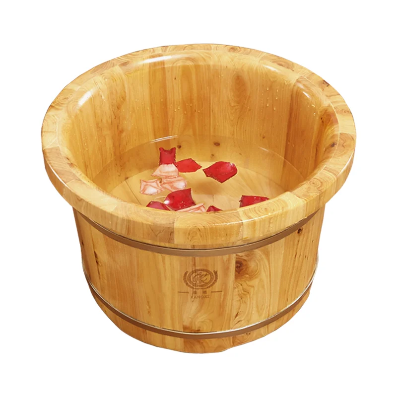 

Wood Sauna Barrel Wooden Japan Tub Portable Foot Bath Bucket