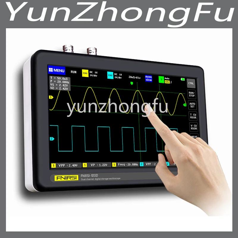 

Digital Flat Panel Oscilloscope Dual Channel 100m Bandwidth 1gs Sampling Rate Mini Oscilloscope