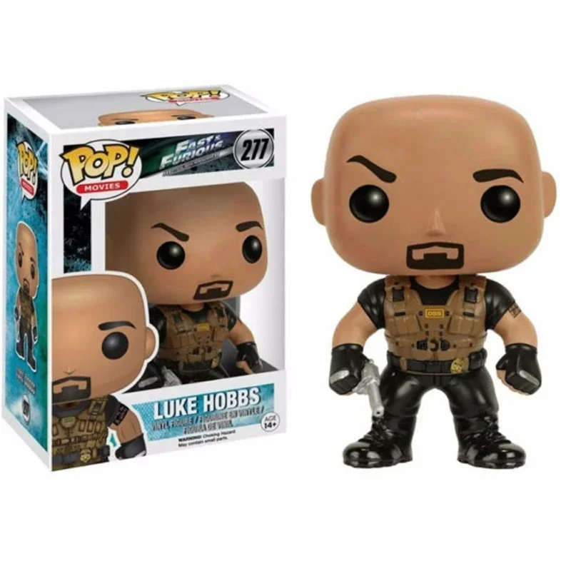 FUNKO POP NEW Arrival Fast Furious Dom Toretto #275 Brain Oɼonner #276 Luke Hobbs #277 Figure Toys Vinyl Collection Model