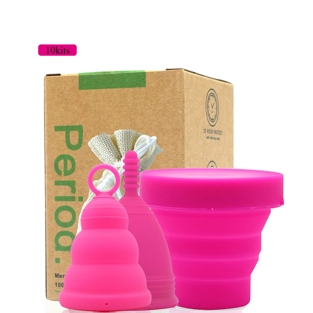 

Timkdle 10 Sets Menstrual Cup Beauty Health Feminine Hygiene Period Products Copa Menstrual de Silicona Medica Cup S/L