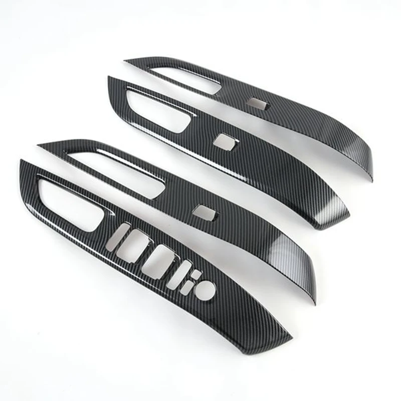 Наклейки на стеклоподъемник автомобиля для Hyundai Tucson L Nx4 2021-2022 из углеродного