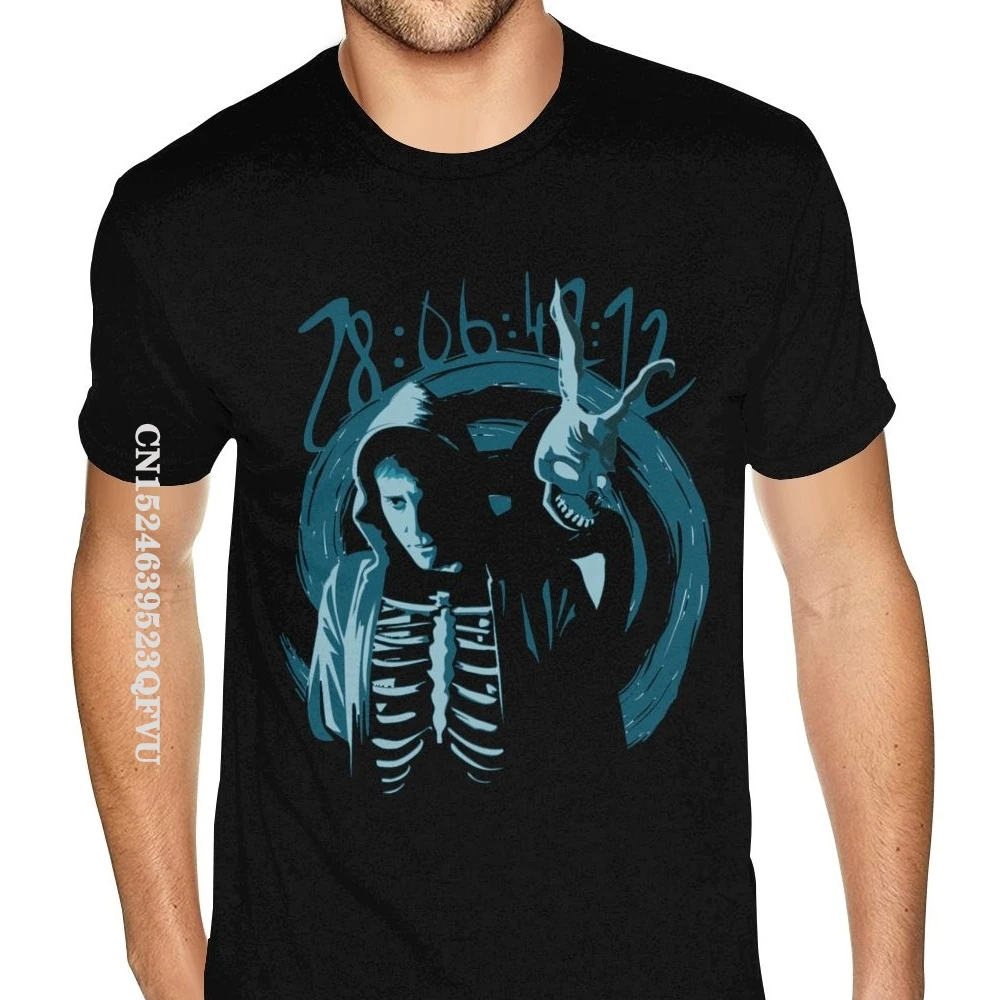 

Donnie Darko Movie Fashionable T-Shirt Men Boy Fashion T Shirts Prevailing Simple Style Top T-shirts Cotton Men Tops Shirt