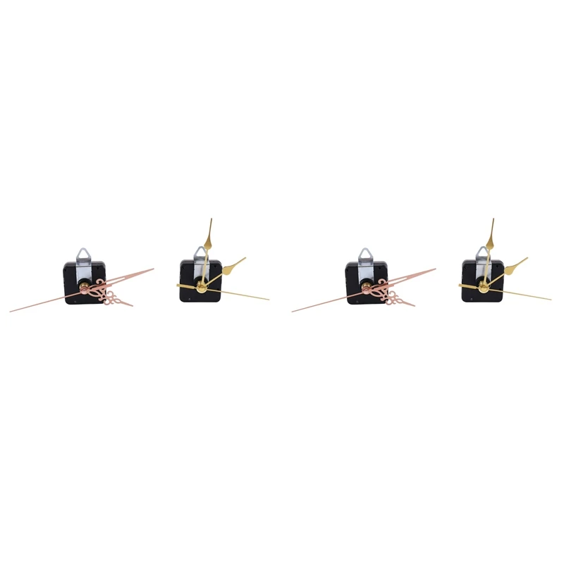 

4Pcs Non-Ticking Quartz DIY Wall Clock Movement Mechanism Kit With 5 Different Of Repair Parts Replacement