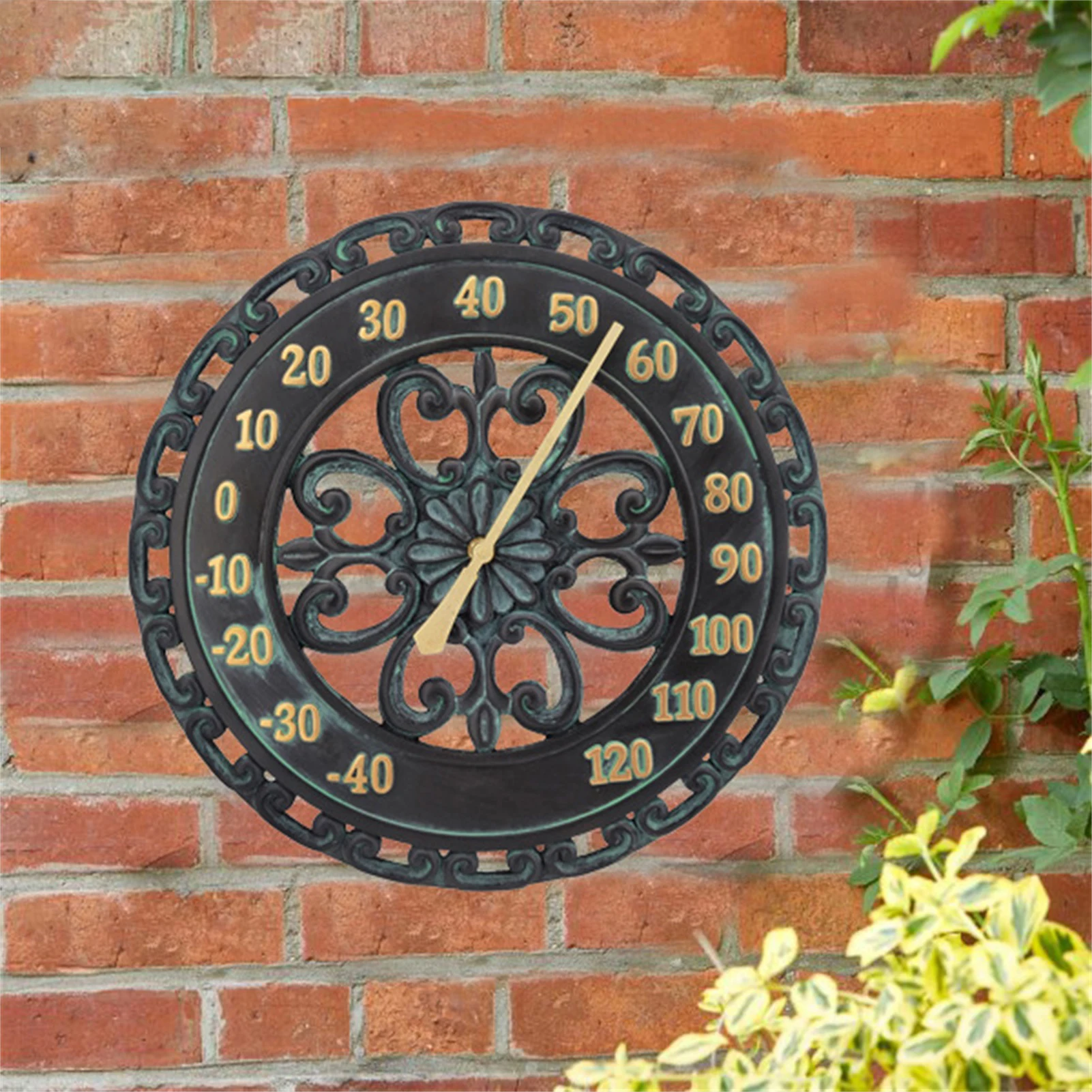 

Outdoor Garden Vintage Thermometer Elegant Thermometer Welcome Wall Decor Hanging Decorative Thermometer
