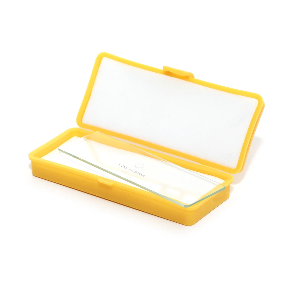 

0.01mm Microscope Stage Micrometer Calibration Slide Parts Measurement Tool