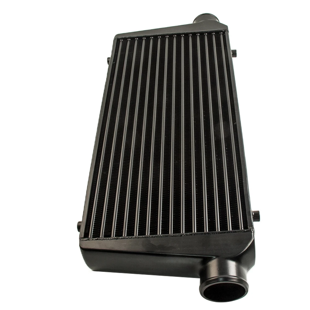 

24"x12"x3" Universal Turbo Front Mount Black Intercooler 3" Inlet outlet 600x300x76mm Black