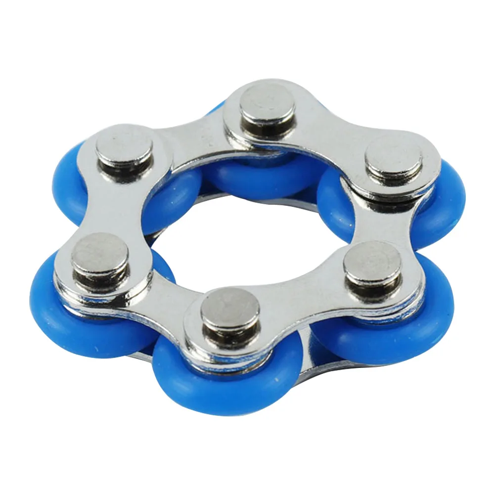 

Stress Reducer ADHD Anxiety Mini Rotated Roller Chain Gift Fidget Toy Calming Portable 6 Section Fun Finger Autism Adults Kids
