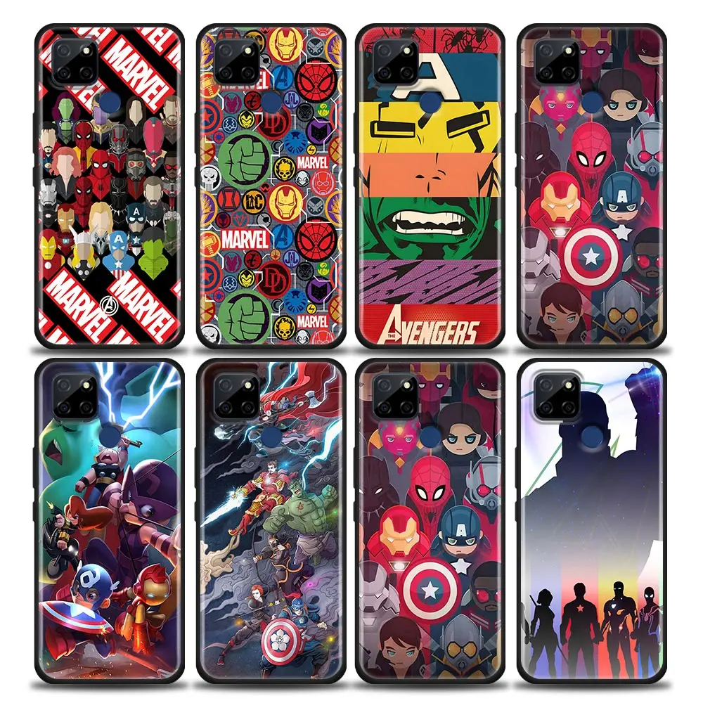 

Marvel Avengers Cartoon Comic Anime Phone Case For Oppo Realme C35 C20 C25 C21 C12 C11 C2 A53 A74 A16 A15 A9 A54 A95 A93 A31 A52
