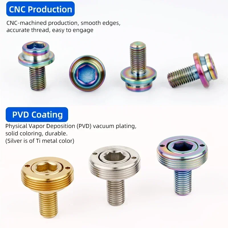 Deemount BB Ti болты M8 * 15 CNC титановый винт с шестигранной крышкой для горного