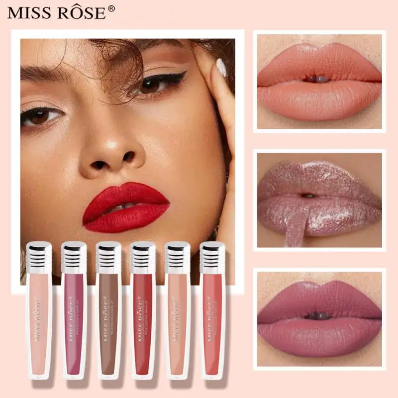 

16 Colors Moisturizing Velvet Matte Lip Glaze Waterproof Liquid Lipstick Pearlescent Glitter Lip Gloss Beauty Cosmetics
