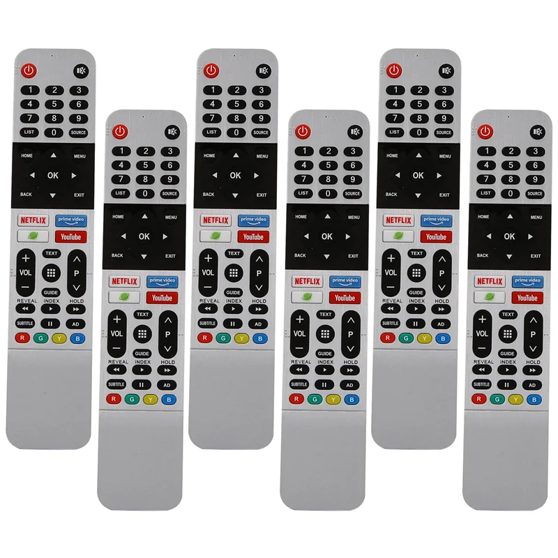 

6X for Android TV 539C-268920-W010 for Smart TV TB5000 UB5100 UB5500 Remote Control