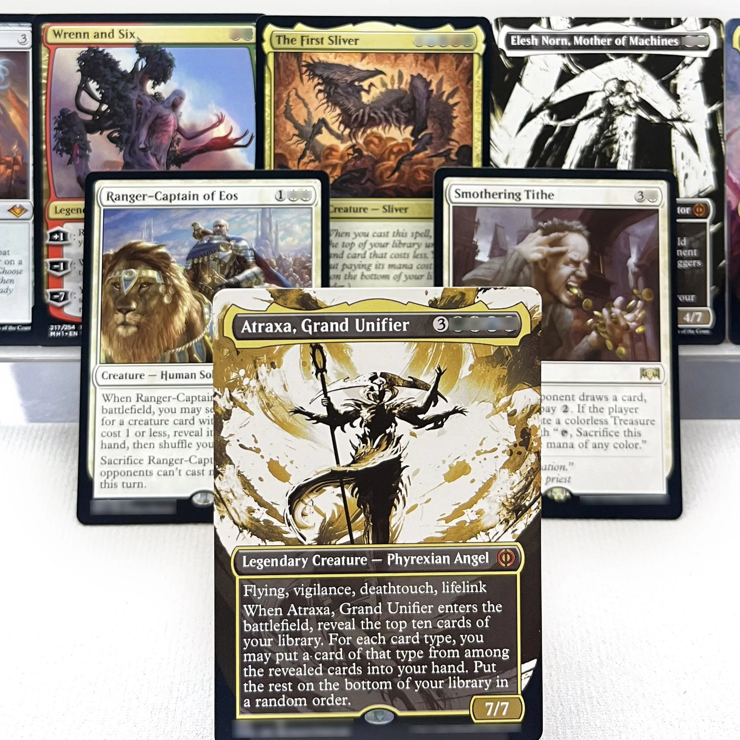 Фото ONE RNA DMU HOLO12-I03 Tcg прокси волшебные карты Sheoldred, Apocalypse Vampiric Tutor Elesh Norn, сбор матери машин №2