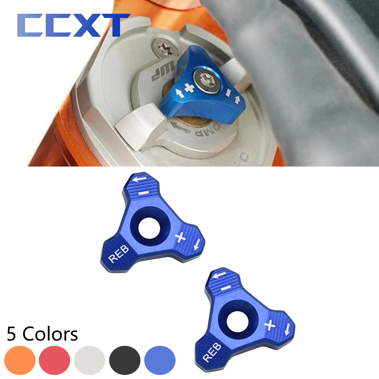 CNC 48mm Front Shock Absorber Fork Knob Adjuster Bolt For KTM EXC SX SXF XCW XCF EXCF EXCR 125 150 250 300 350 400 450 500 525