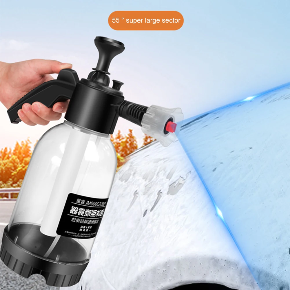 2L Dual-use Snow Foam Lance Handheld Car Wash Spray Hand Pump Sprayer Pneumatic Disinfection  Auto Water Bottle Cleaning Tools