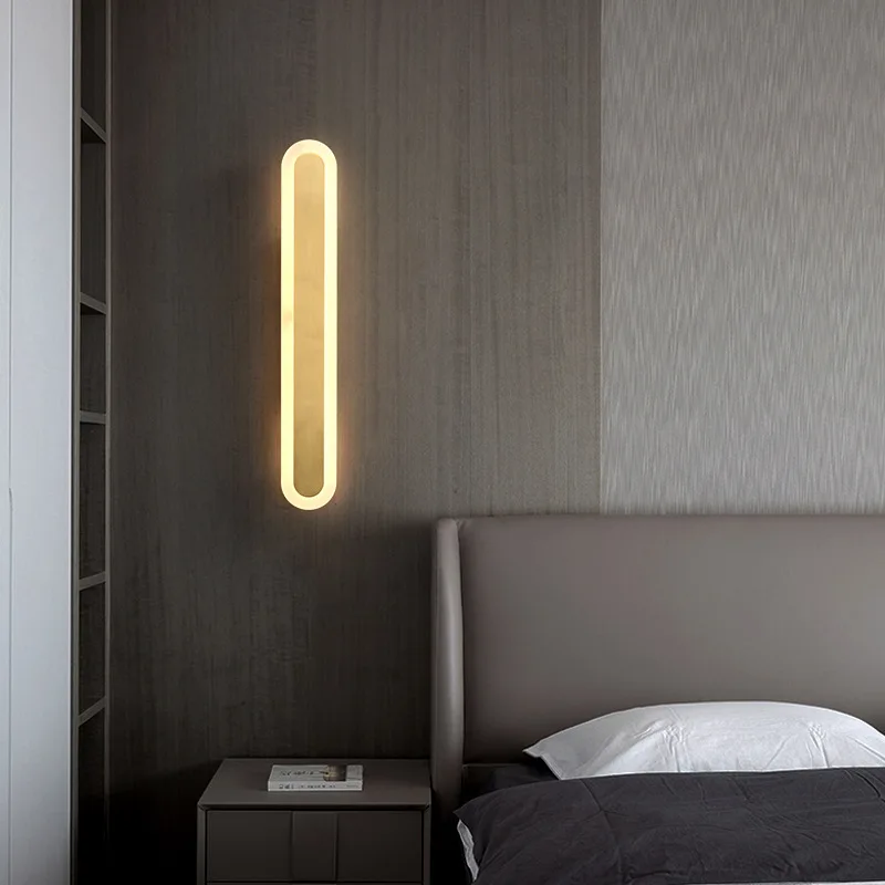 Simple Modern Wall Lamp Line Lamp Long Strip Bedroom Lamp Commercial Space Surface Mounted Porch LED Decorative Bedside Lamp