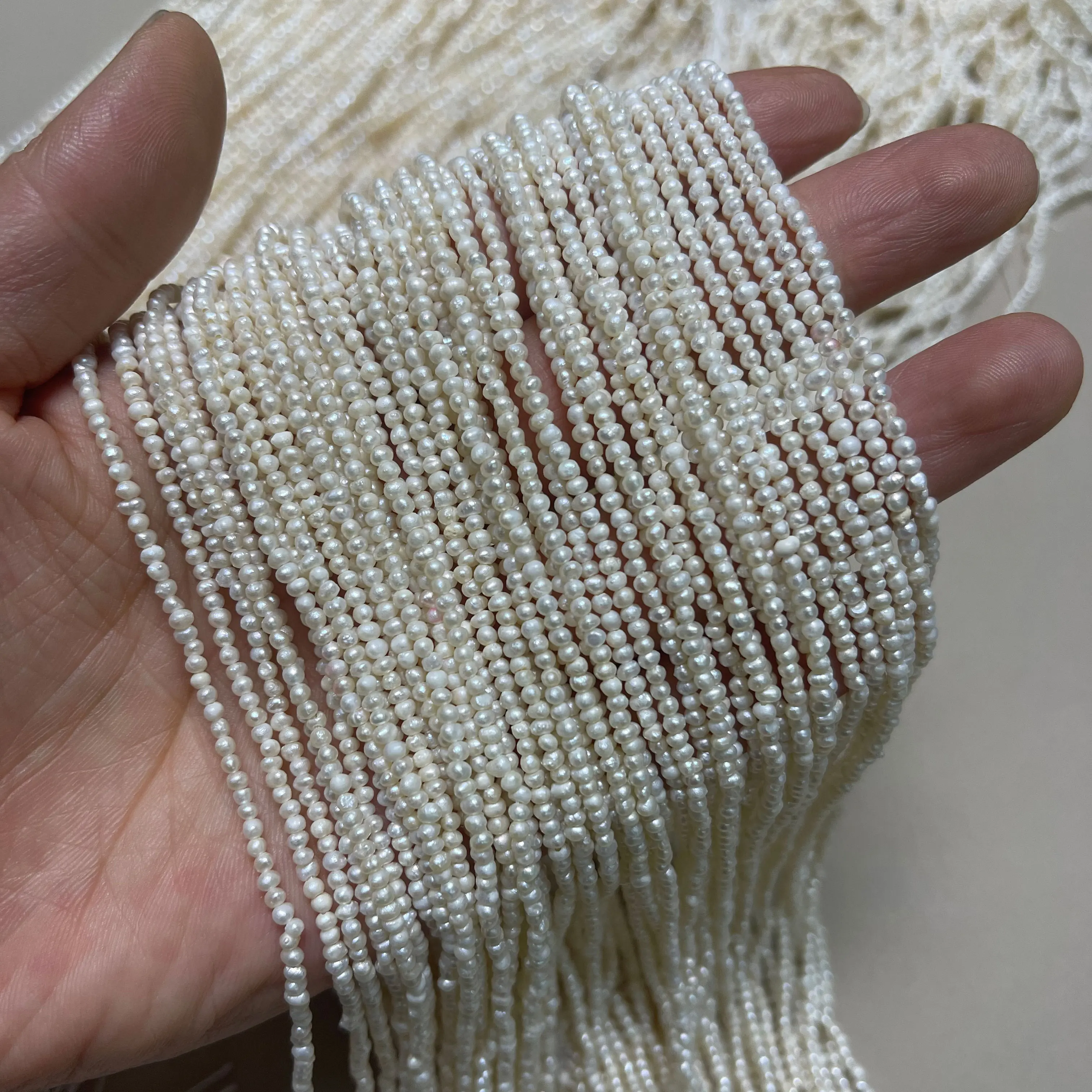 

Natural Freshwater Tiny Pearls Beads High Quality Pearl Loose Beads for DIY Craft Earrings Choker Necklace Bracelet Wedding 36cm