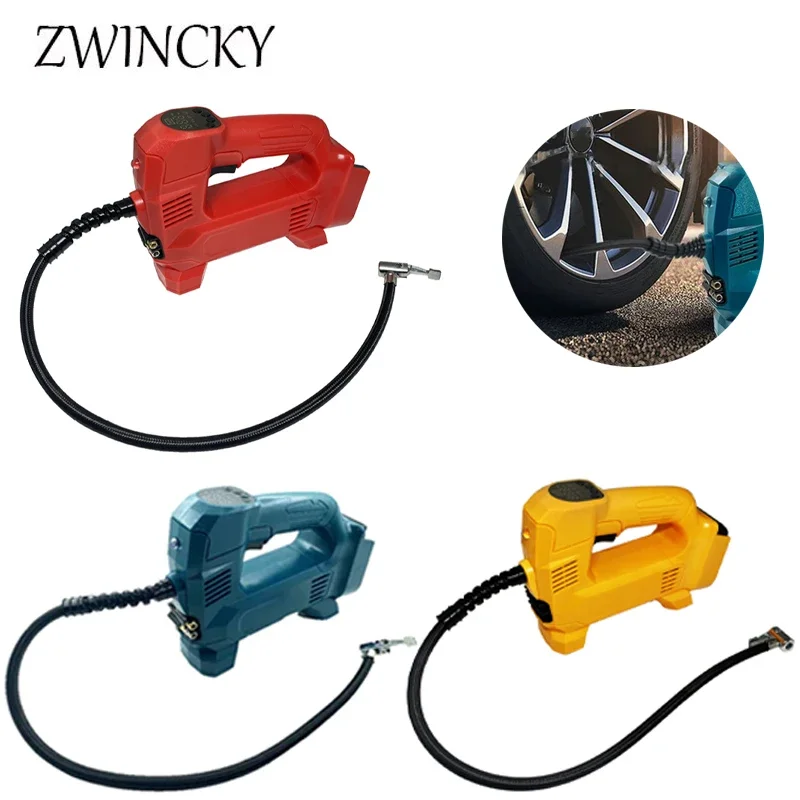 

ZWINCKY для Makita/Dewalt /Milwaukee 18-20 В Аккумуляторный автомобильный насос для шин портативный воздушный компрессор цифровой электрический воздушный насос