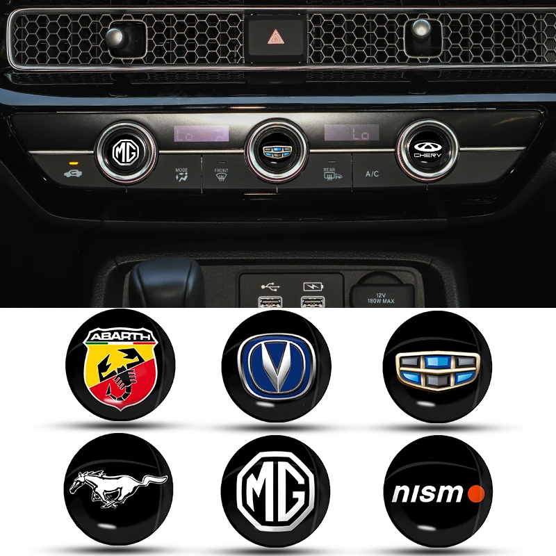 

10pcs Brand Newround Car Interior Small Stickers for Nissan Tiida Qashqai J11 Versa Kicks March Terrano Skyline Car Accessories