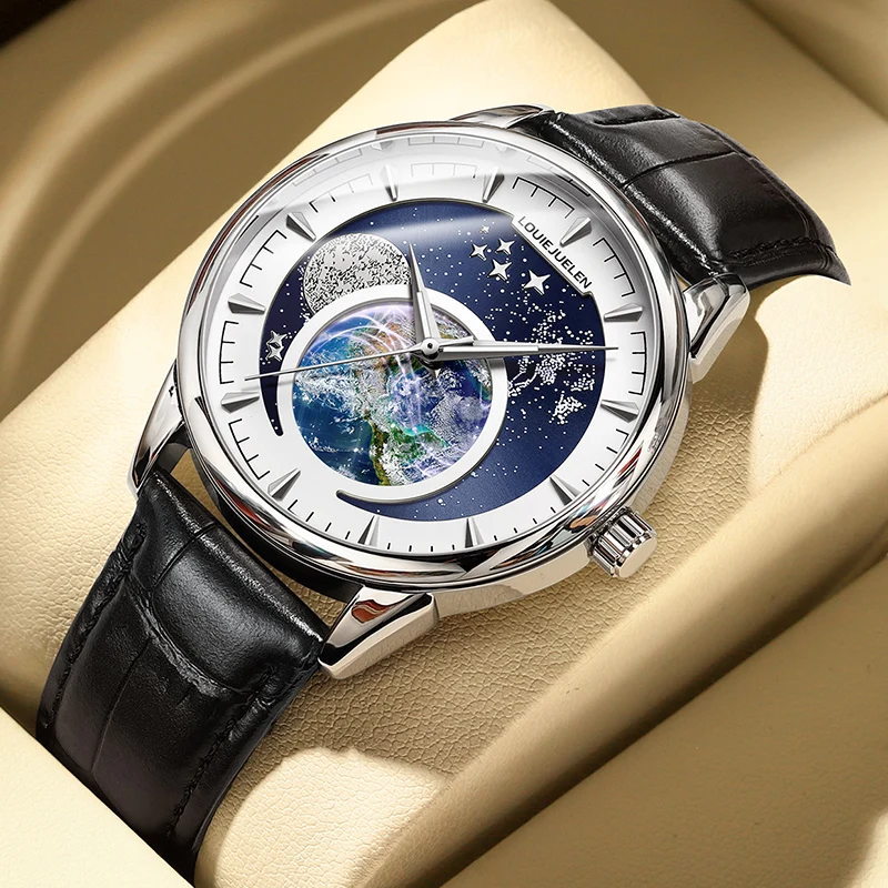 

2023 Starry Sky Luminous Men Watches Creative Dial Luxurious Watch Men Quartz Wrist Watches Stainless Steel Wristwatches relogio