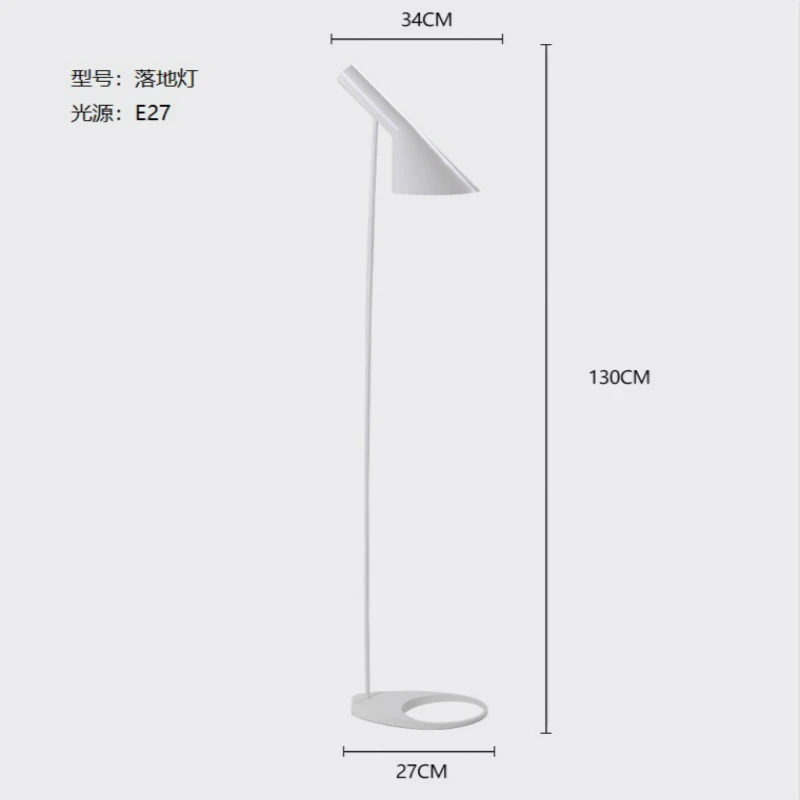 Nordic простой выпечки Краски железа искусства торшер Гостиная книги для изучения