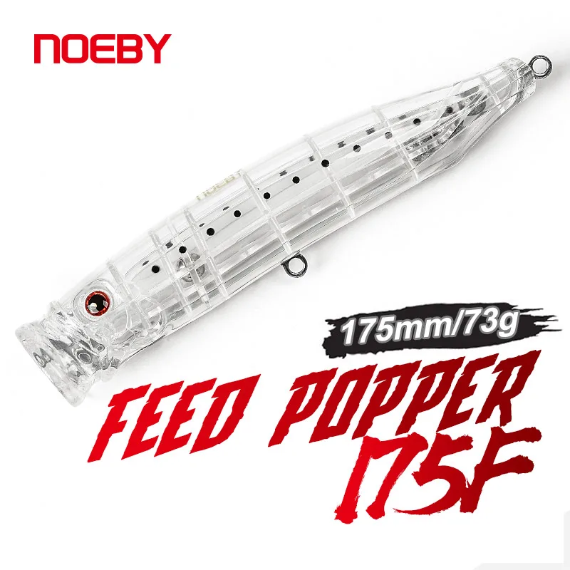 

NOEBY Topwater Popper Fishing Lure 175mm 73g Wobbler Isca Artificial Hard Baits Feed Popper for Sea Bass Tuna GT Fishing Lures