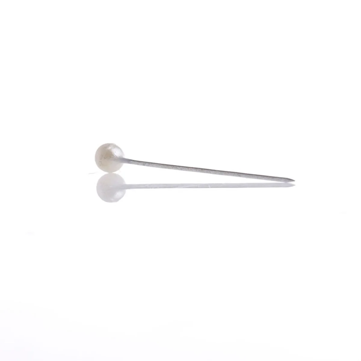 

100pcs Pearlized Head Straight Pear Head for DIY Sewing Crafts (Pearl White)