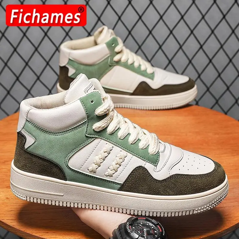 

Fashion Men High Top Casual Shoes High Quality Mens Trainer Sneakers Spring Autumn Trend Men Sneakers zapatos hombre