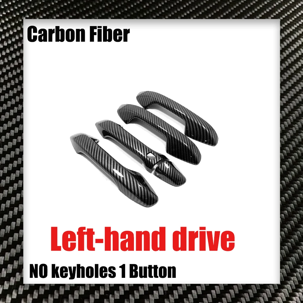 

Крышка дверной ручки автомобиля для Kia Seltos SP2 SP2i SP2c 2021 ~ 2024, черная наклейка из углеродного волокна, декоративная накладка, детали для царапин, крышка, аксессуары