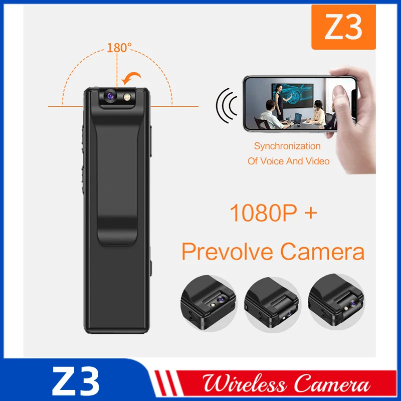 

Z3 Mini HD Clip-on Camera Motion Detection Magnet Smart Home Ring Recording Camera Live Meeting Recording Pen