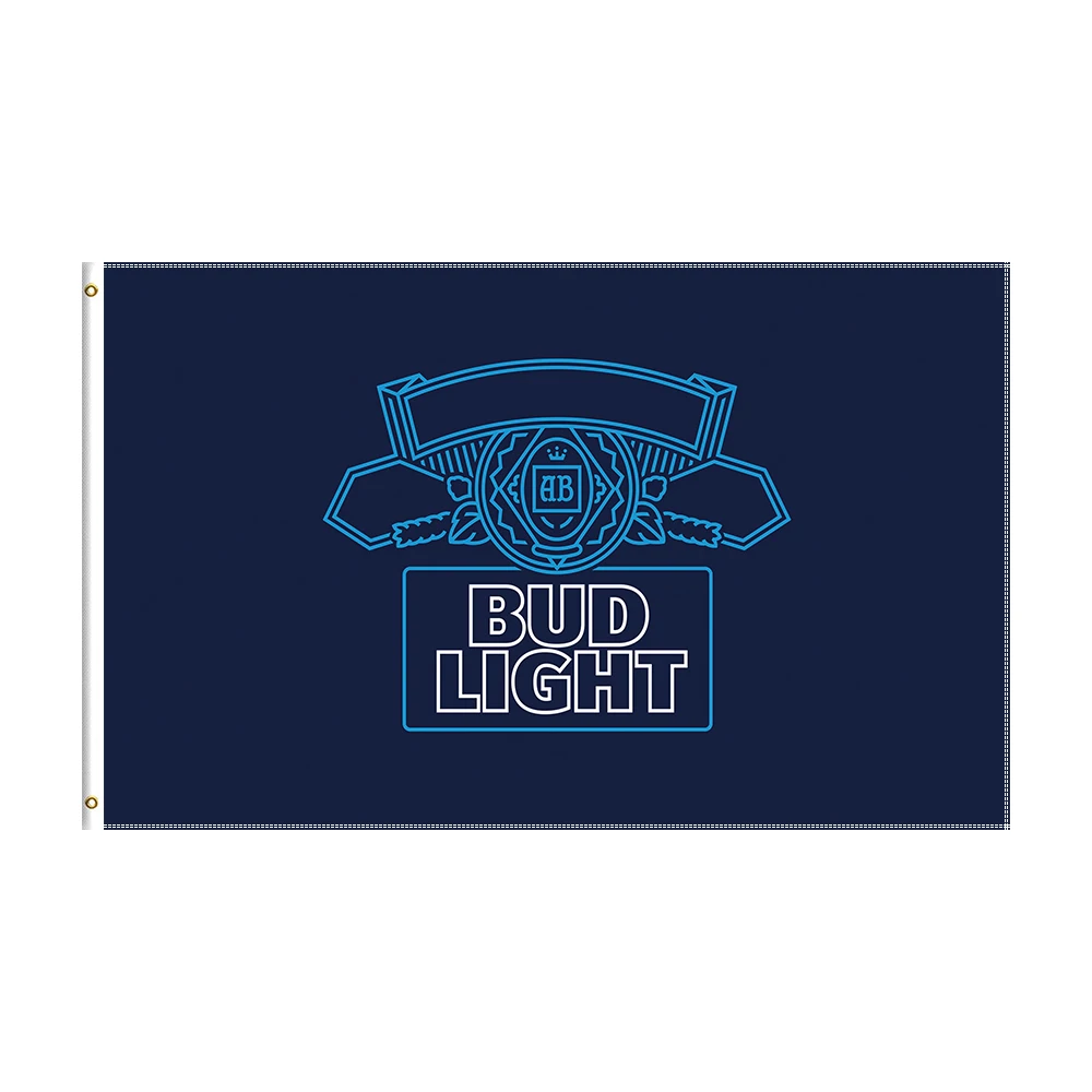 

3x5 Bud Lights Flag Polyester Printed Alcohol Banner For Decor