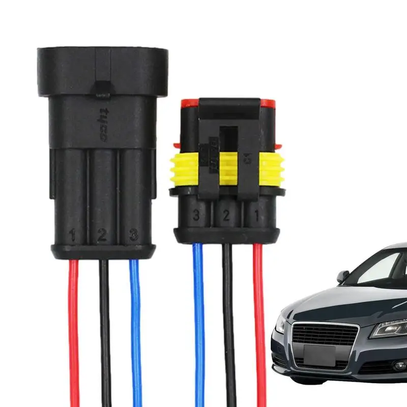 

Car Wire Harness 10 AWG Waterproof Automotive Wire Connectors Automotive Waterproof 1/3/4/5/6 Pin For Wire Connection Motorcycle