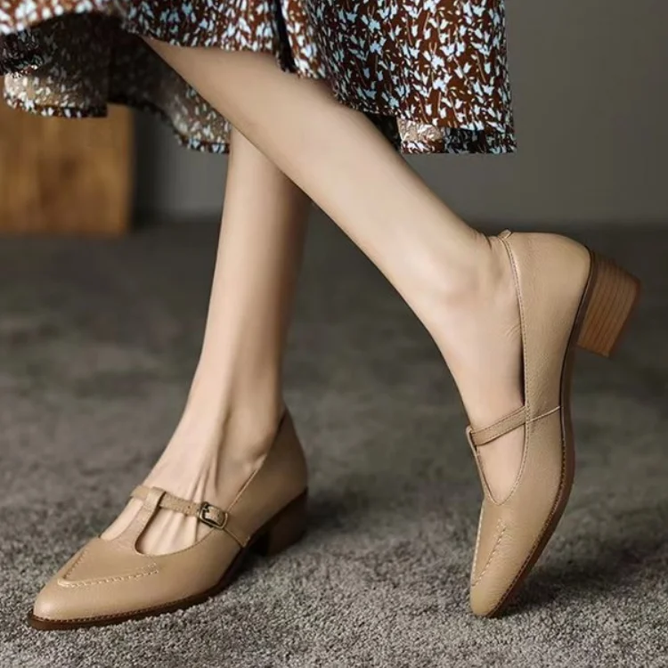 

Women's Shoes Mary Janes Women's High Heels Summer Solid Color Fashion Pointed Toe Sexy Office and Career High Heelszapatos 2023