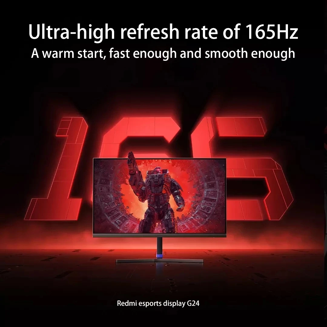 Фото Игровой монитор Xiaomi Redmi G24 23 8 дюйма 165 Гц 1 мс бит поддержка HDR10 120% sRGB с выключателем Игровой монитор Xiaomi Redmi G24 23 8 дюйма 165 Гц 1 мс бит поддержка HDR10 120% sRGB с выключателем