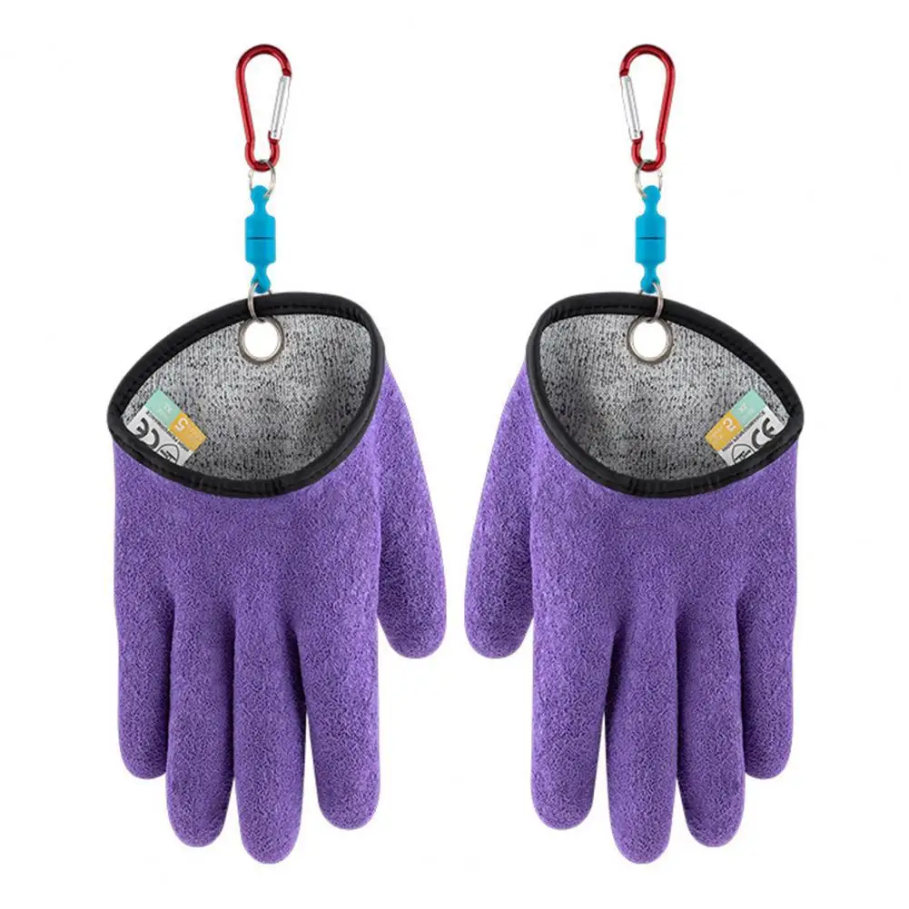 

Angling Gloves Waterproof Fishing Gloves Anti-Slip Protect Hand from Puncture Scrapes Fisherman Catch Fish Latex Hunting Gloves