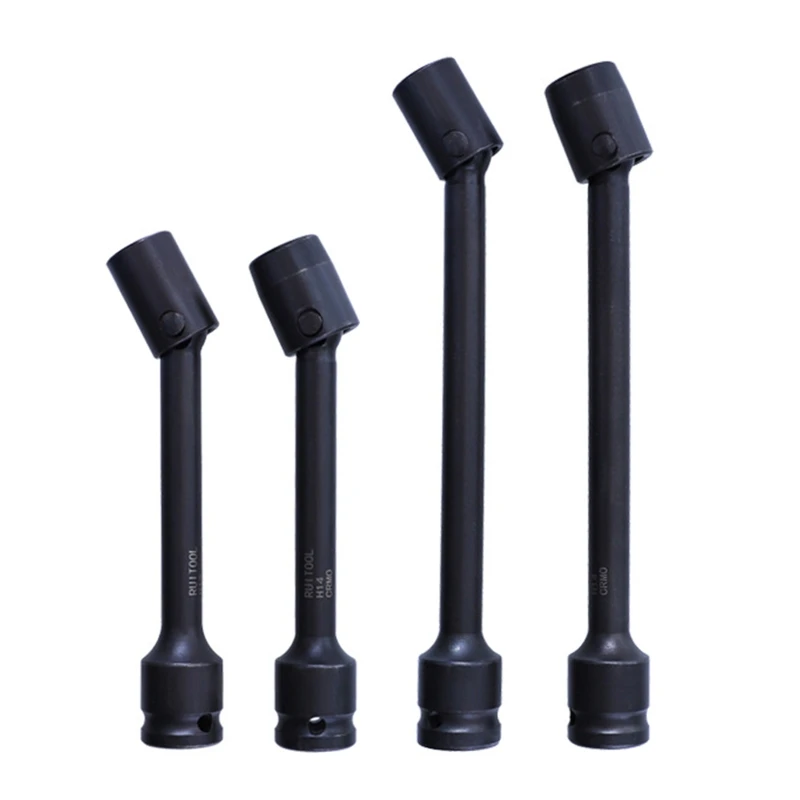 

150/200mm Extended Universal Socket Hex Bit Rotatable Head Electric Wrench Socket Cr-V Steel for Photovoltaic Power Station Auto