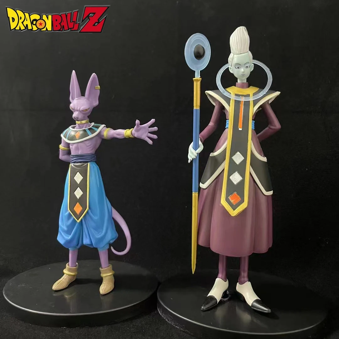 

Anime Dragon Ball Z Super Action Figure Whis Beerus Gods of Destruction Manga Statue Figurine Collection Model Toys Doll Decor