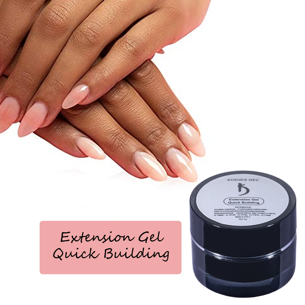 KODIES GEL 2022 New Builder Nail Gel Polish for Nails Extensions 5g Nude Pink White Clear Poly Hard Varnish UV Construction |