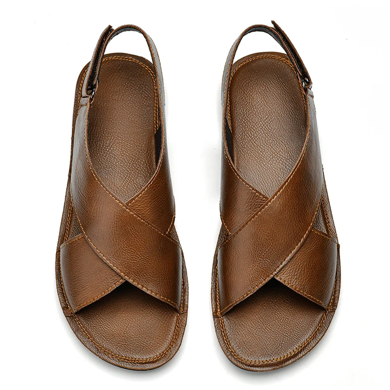 Сандалии мужские легкие классические Нескользящие дышащие мягкая подошва для