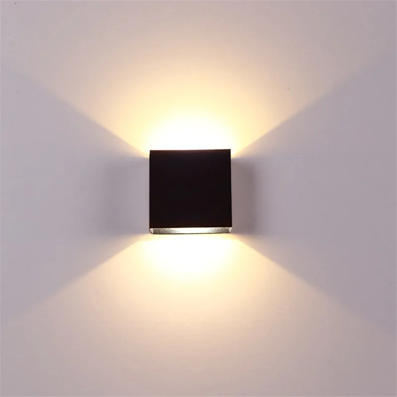 

Bedside Room Bedroom Living Room Square LED Wall Lamps Home Lightings Porch Lights LED Aluminium Wall Light Wall Decoration