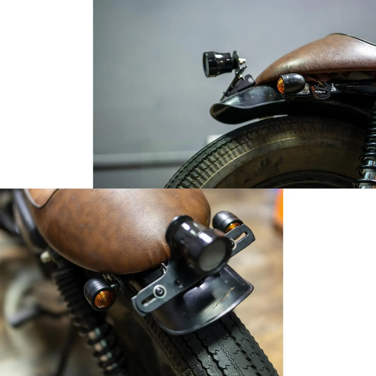 

1pair Abs Plastic Silver Plating Motorcycle Turn Signals Indicator Light Lamp For Professional Replacement Tail Ligh T8t7