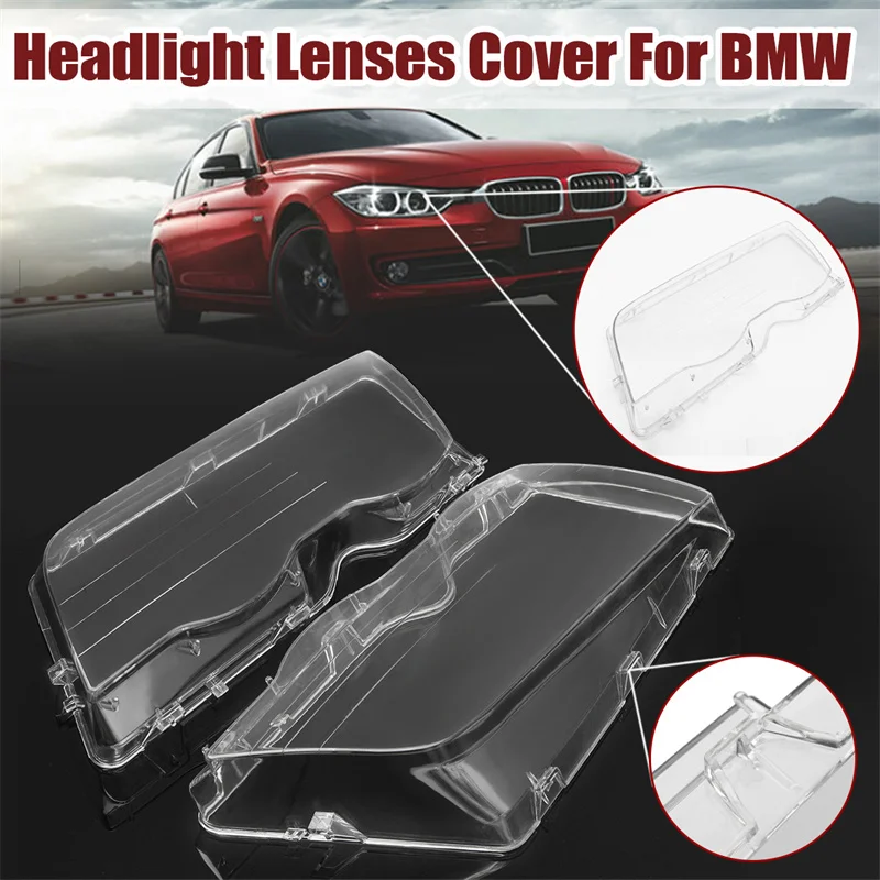 

Left Right Headlight Lens Cover For BMW E46 3 Series 323i 325i 328i 4DR 98-01