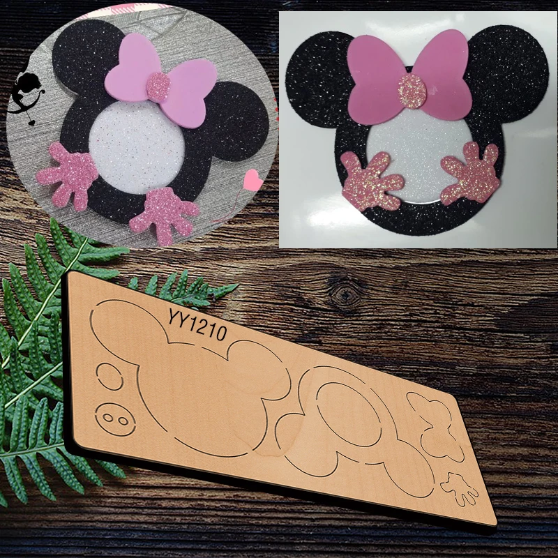 

Beautiful mouse head cutting wood die knife die for DIY scrapbook album decoration compatible with most manual die cutting