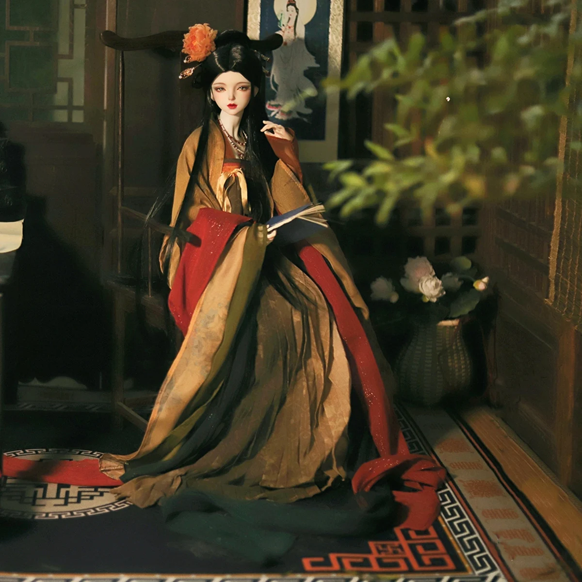 Фото 1/5 1/4 1/3 BJD одежда, древний костюм, китайское платье феи Hanfu, наряд для BJD/SD MSD SD13, аксессуары для кукол больших девочек A1155 №2