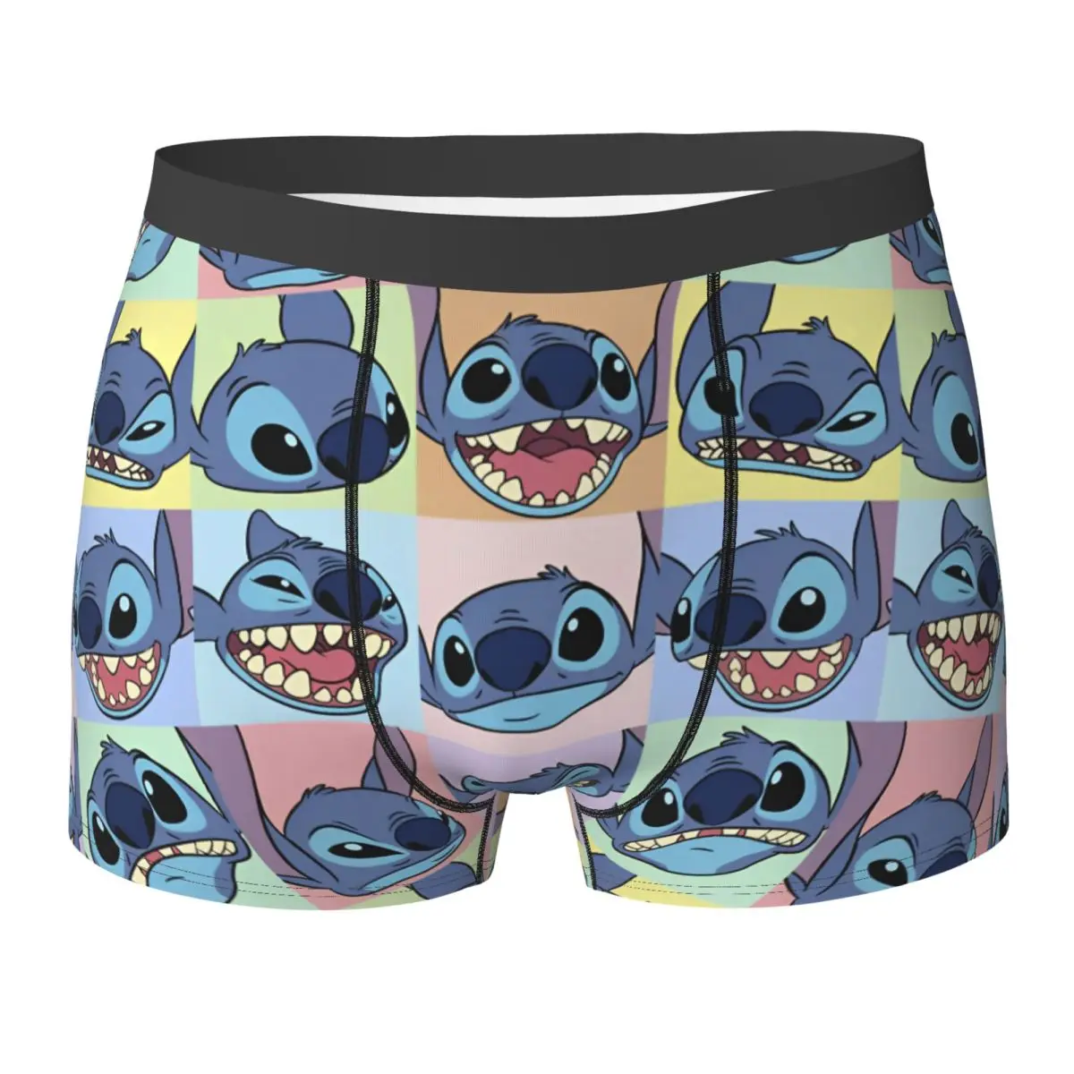 Stitch Underwear Men's Underpants Custom Classic Boxershorts Trenky Boxer Brief Large Size