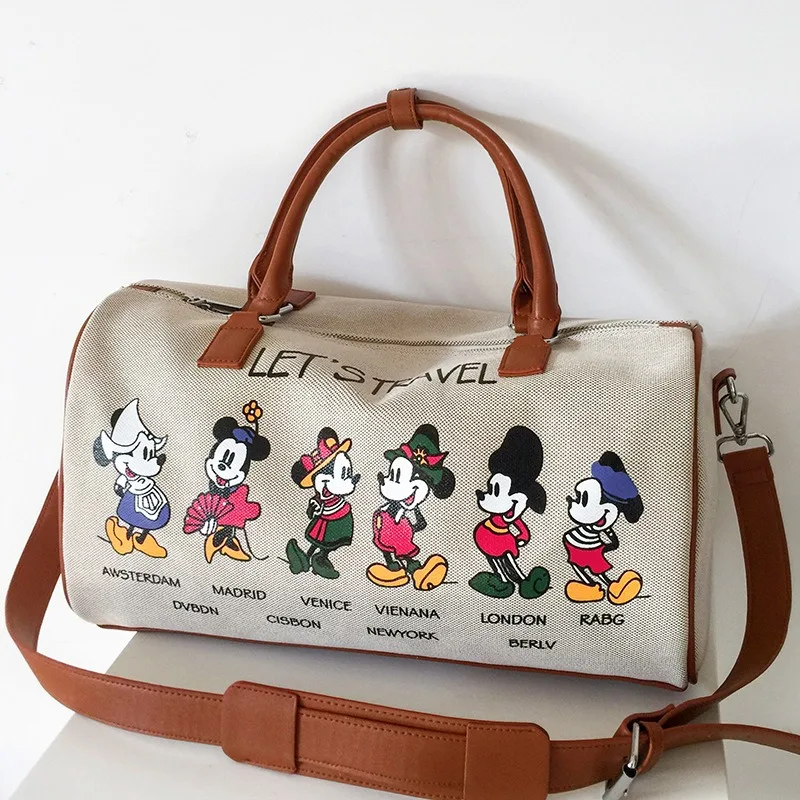 Duffle Bag Tote Bags Mickey Mouse Durable Canvas Large Capacity Bags For Women